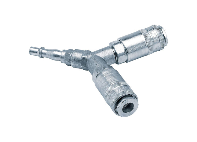 Draper PCL Twin Standard Coupling, 2 x Male Couplings, 1 x Tailpiece (Sold Loose Draper - Town Tools 