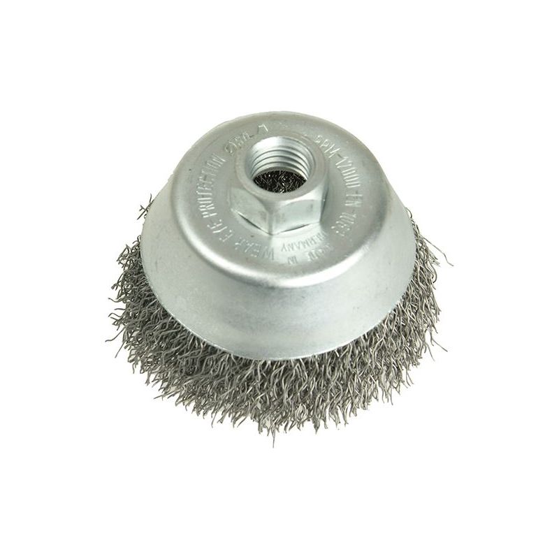 Lessmann Cup Brush 80mm M14, 0.30 Stainless Steel Wire Lessmann - RockBottom Northampton