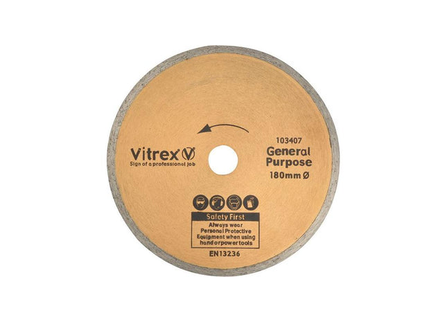 Vitrex Standard Diamond Blade 180mm Vitrex - RockBottom Northampton