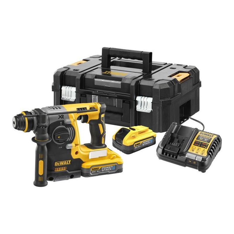 Dewalt Power Tools DCH273H2T XR Brushless SDS Plus 3 Mode Hammer 18V 2 x POWERSTACK™ 5.0Ah Li-ion DeWALT Power Tools - RockBottom Northampton