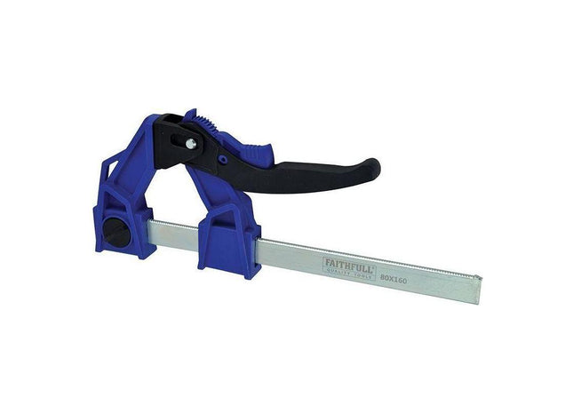 Faithfull Heavy-Duty Lever Clamp Capacity 160mm Faithfull - RockBottom Northampton