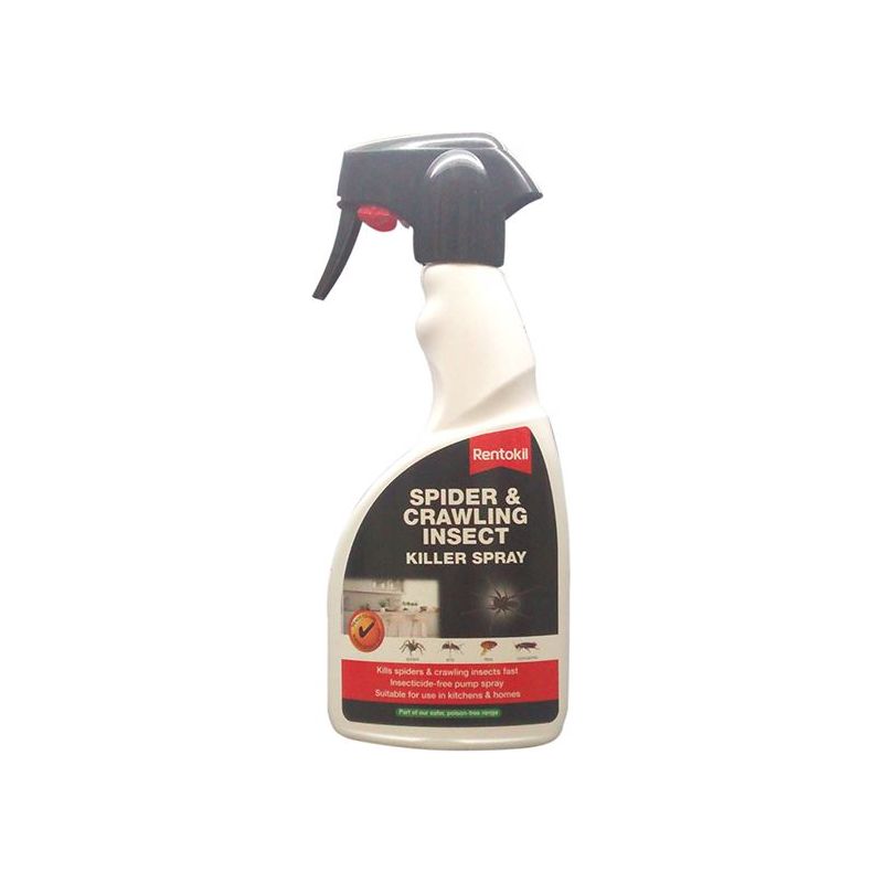 Rentokil Spider & Crawling Insect Killer Spray 500ml Rentokil - RockBottom Nothampton