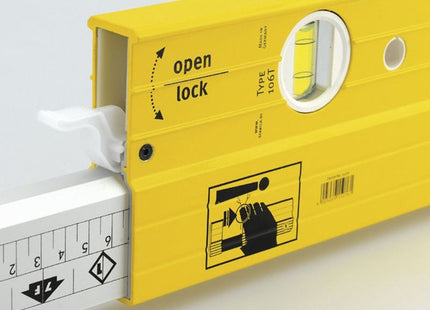 Stabila 106T-213 Extendable Spirit Level 3 Vial 213-376cm Stabila - RockBottom Nothampton