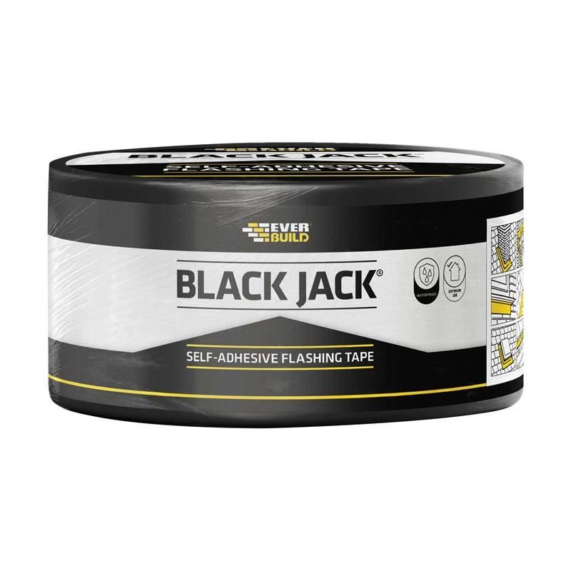 Everbuild Sika Black Jack® Flashing Tape, Trade 300mm x 10m Everbuild Sika - RockBottom Northamptin