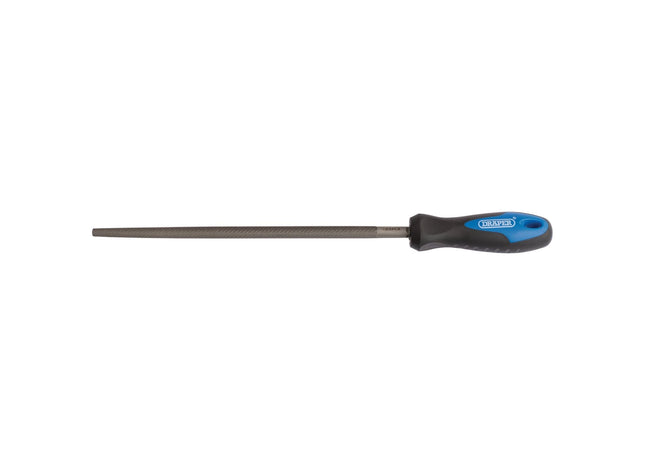 Draper Soft Grip Engineer's Round File and Handle, 250mm 00013 Draper - Town Tools 