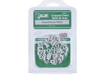 Alm Manufacturing GH003 Cropped Glaze Bolts & Nuts Pack of 20 ALM Manufacturing - RockBottom Northampton 