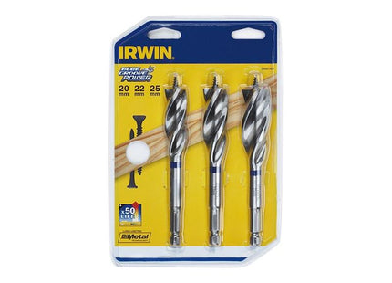 Irwin® Blue Groove Wood Power Bit Set, 3 Piece IRWIN® - RockBottom Northampton