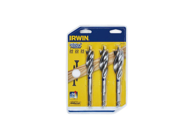 Irwin® Blue Groove Wood Power Bit Set, 3 Piece IRWIN® - RockBottom Northampton