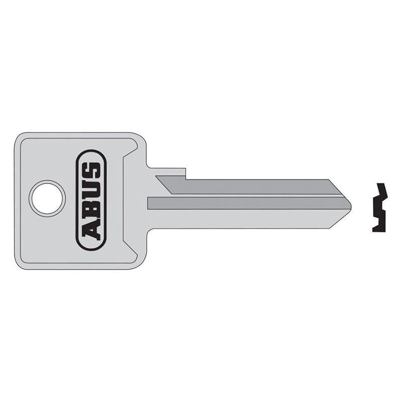 Abus Mechanical 85/70 Left Hand Key Blank ABUS Mechanical - RockBottom Northampton 