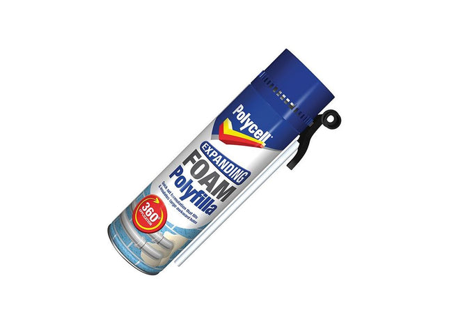 Polycell Expanding Foam Filler Gap Gun 500ml Polycell - RockBottom Nothampton