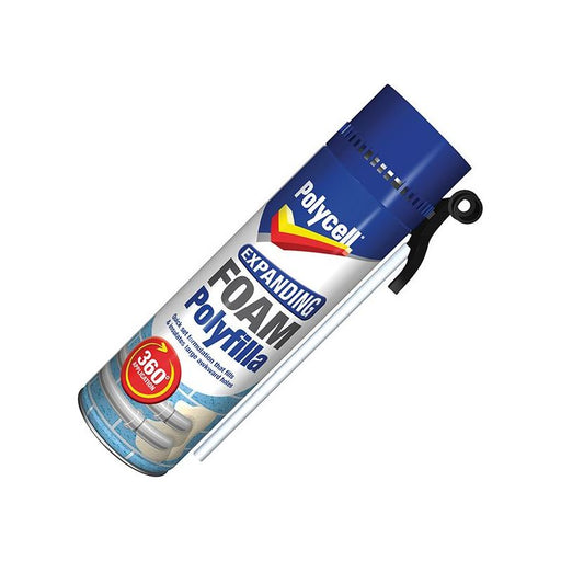 Polycell Expanding Foam Filler Gap Gun 500ml Polycell - RockBottom Nothampton