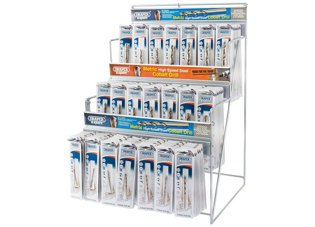 Draper Assorted Metric HSS Cobalt Drill Bit Merchandiser (144 Piece) 64044 Draper - Town Tools 