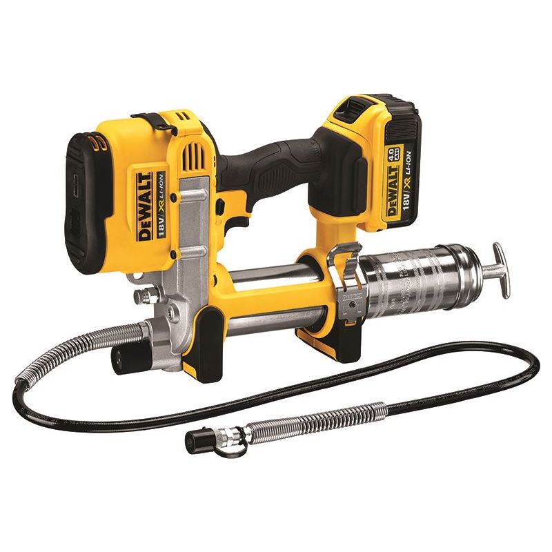Dewalt Power Tools DCGG571M1 Cordless XR Grease Gun 18V 1 x 4.0Ah Li-ion DeWALT Power Tools - RockBottom Northampton
