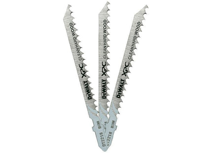 Dewalt Power Tools XPC Bi-Metal Wood Jigsaw Blades Pack of 3 T101DF DeWALT Power Tools - RockBottom Northampton