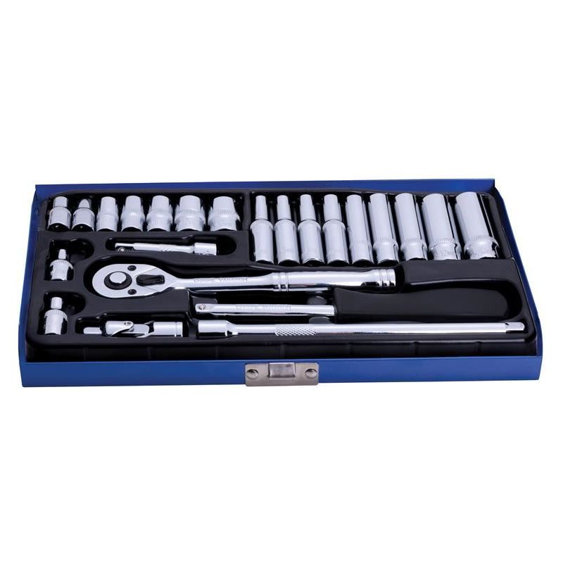 Bluespot Tools 1/4in Metric Socket Set, 24 Piece BlueSpot Tools - RockBottom Northampton