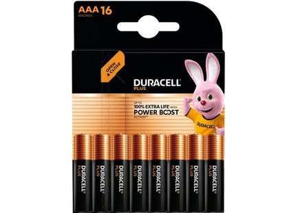 Duracell AAA Cell Plus with Power Boost Batteries (Pack 16) Duracell - RockBottom Northampton