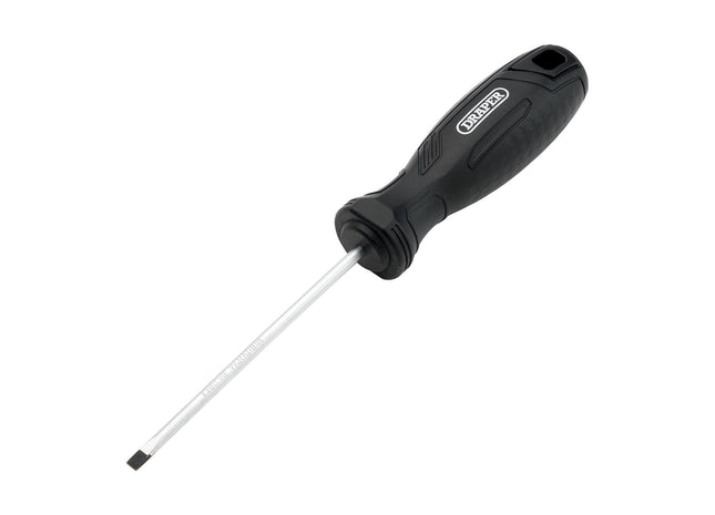 Draper Slotted Parallel Hard Grip Screwdriver, 4.0 x 100mm Draper - Town Tools