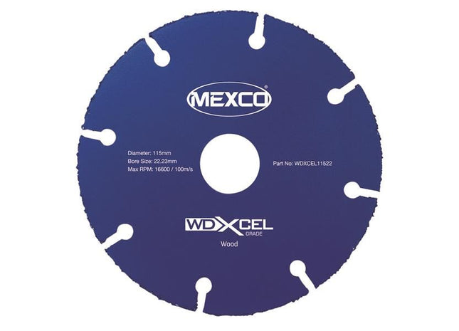 MEXCO WD XCEL Grade Wood Cut Blade 115 x 22mm MEXCO - RockBottom Northampton