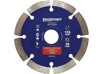 Edgepoint GP10115 General-Purpose Diamond Blade 115mm EdgePoint - RockBottom Northamptin