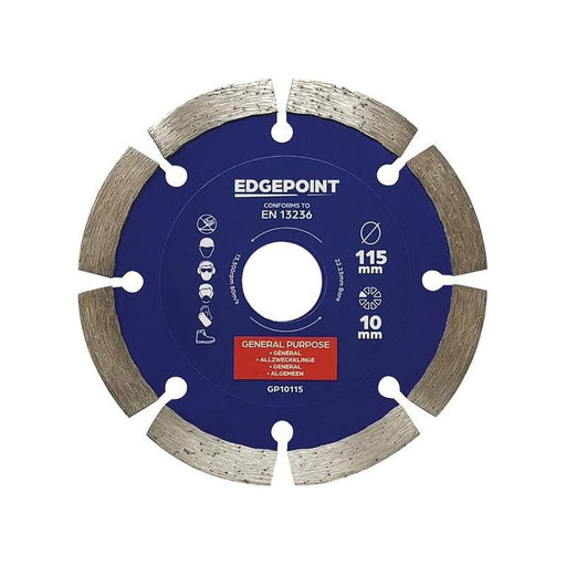 Edgepoint GP10115 General-Purpose Diamond Blade 115mm EdgePoint - RockBottom Northamptin