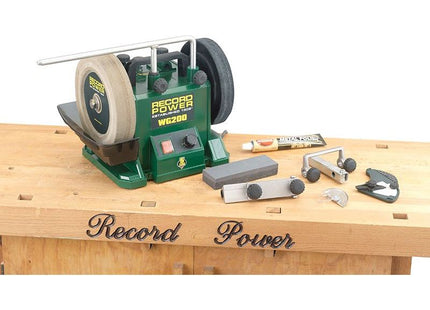 Record Power WG200 200mm (8in) Whetstone Grinder 160W 240V Record Power - RockBottom Nothampton