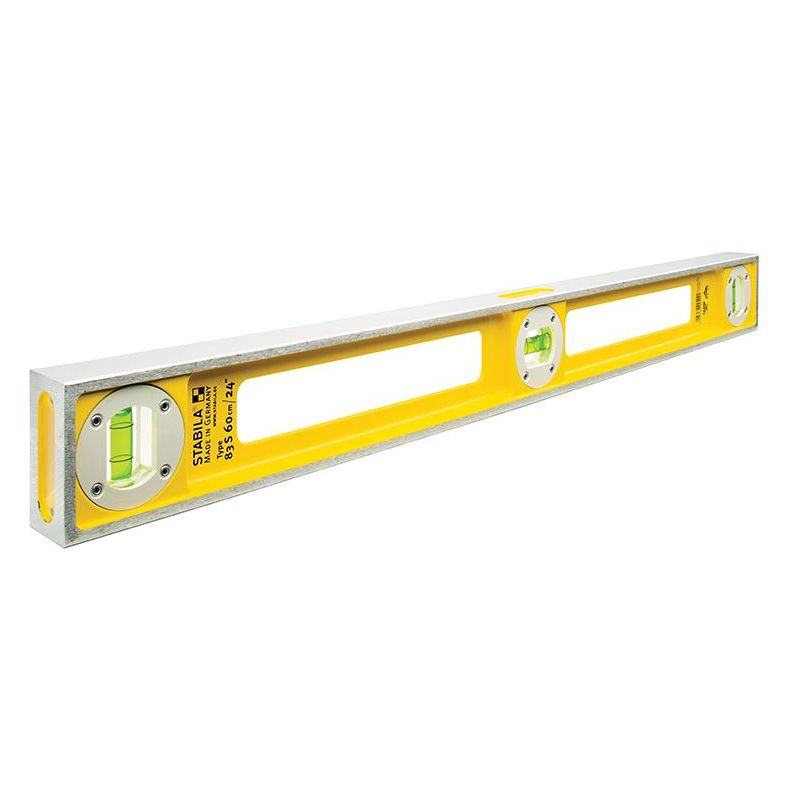 Stabila 83S Level Double Plumb 3 Vial 2544 60cm Stabila - RockBottom Nothampton
