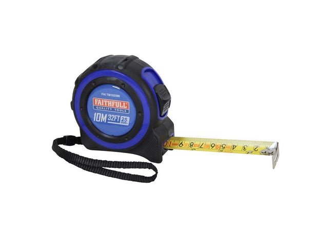 Faithfull Trade Tape Measure 10m/33ft (Width 25mm) Faithfull - RockBottom Northampton