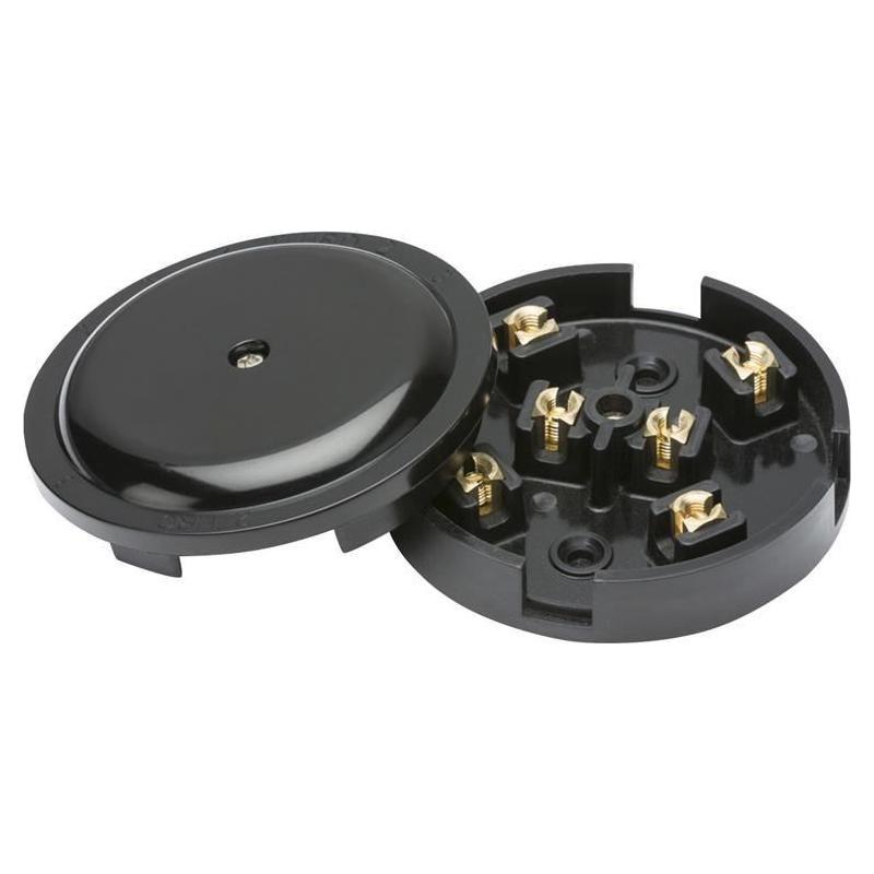 Dencon 6-Terminal Junction Box 20A Black Dencon - RockBottom Northampton