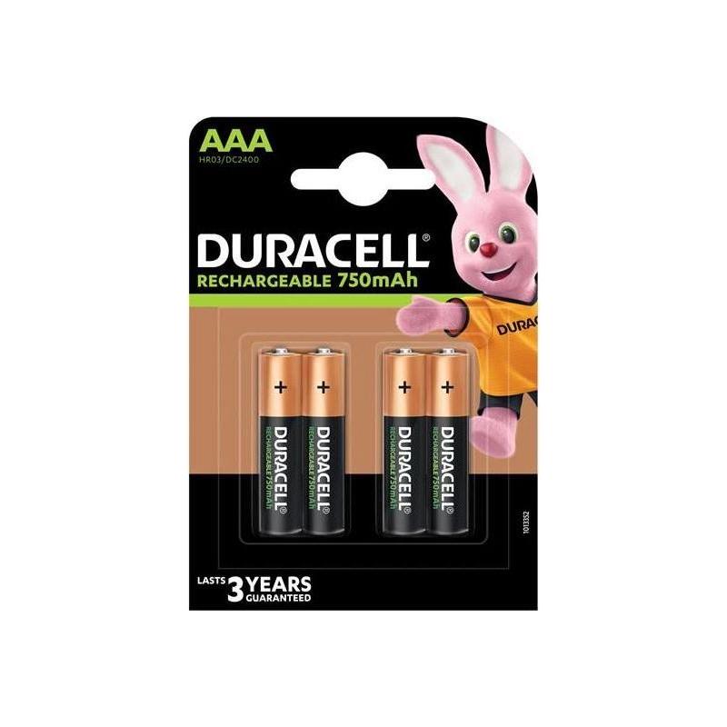 Duracell AAA Cell 750Mah Rechargeable Batteries (Pack 4) Duracell - RockBottom Northampton