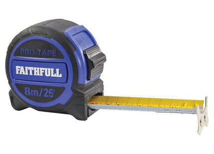 Faithfull Pro Tape Measure 8m/26ft (Width 32mm) Faithfull - RockBottom Northampton