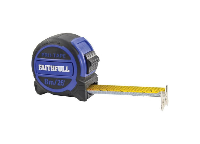Faithfull Pro Tape Measure 8m/26ft (Width 32mm) Faithfull - RockBottom Northampton
