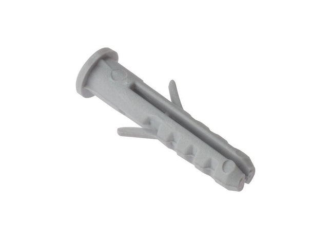 Forgefix Nylon Wall Plug Rimmed M6 x 30mm Bag 100 ForgeFix - RockBottom Northampton