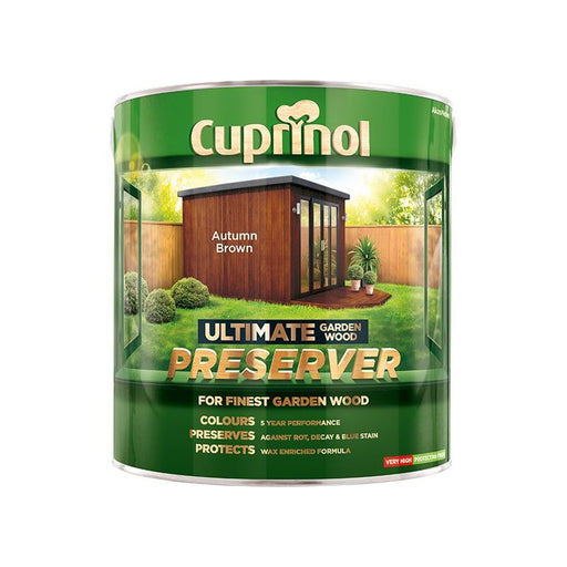 Cuprinol Ultimate Garden Wood Preserver Autumn Brown 4 litre Cuprinol - RockBottom Northampton