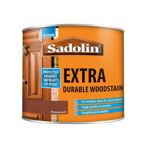 Sadolin Extra Durable Woodstain Rosewood 500ml Sadolin - RockBottom Nothampton