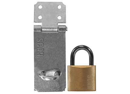 Scan Hasp and Staple 89mm + 40mm Padlock Scan - RockBottom Nothampton