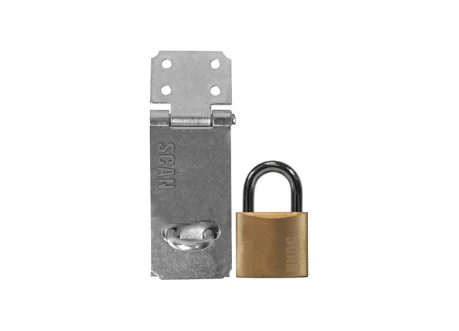 Scan Hasp and Staple 89mm + 40mm Padlock Scan - RockBottom Nothampton