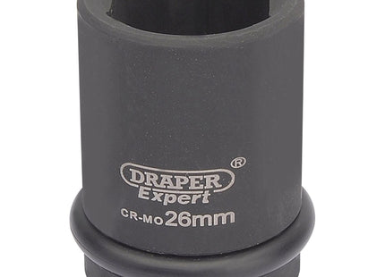 Draper Expert HI-TORQ 6 Point Impact Socket, 3/4" Sq. Dr., 26mm Draper - Town Tools 
