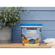 Ronseal Fence Life Plus+ Cornflower 5 litre Ronseal - RockBottom Nothampton