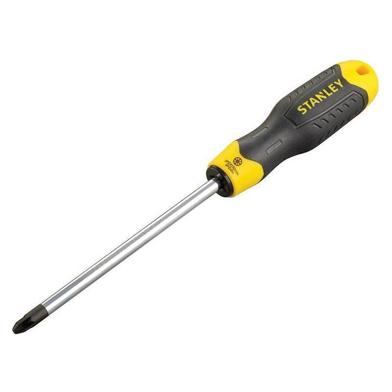 Stanley® Hand Tools Cushion Grip Screwdriver Pozidriv Tip PZ3 x 150mm STANLEY® Hand Tools - RockBottom Nothampton
