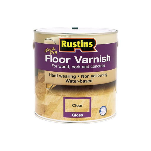 Rustins Quick Dry Floor Varnish Gloss 2.5 litre Rustins - RockBottom Nothampton