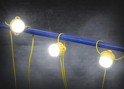 Faithfull Power Plus Festoon Lights 10 LED Bulbs 110V 22m Faithfull Power Plus - RockBottom Northampton