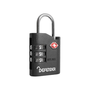 Defender TSA Combination Padlock 35mm DEFENDER - RockBottom Northampton