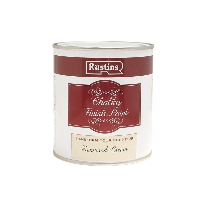 Rustins Chalky Finish Paint Kenwood Cream 250ml Rustins - RockBottom Nothampton