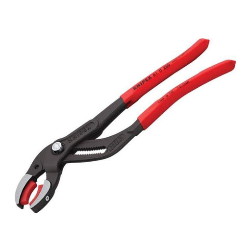 Knipex Plastic Pipe Grip Pliers Plastic Jaws Black 250mm Knipex - RockBottom Northampton