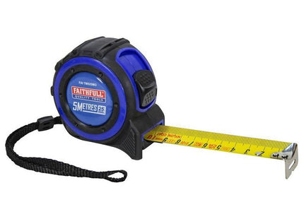 Faithfull Trade Tape Measure 5m (Width 25mm) (Metric Only) Faithfull - RockBottom Northampton