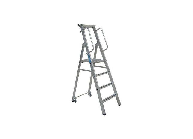 Zarges Mobile Mastersteps, Platform Height 2.07m 8 Rungs Zarges - RockBottom Northampton