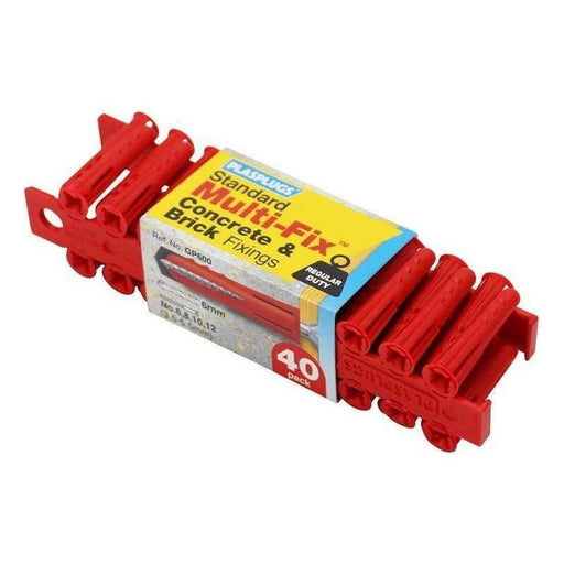 Plasplugs GP600 General-Purpose Fixings (50 Packs x 40 Plugs) Plasplugs - RockBottom Nothampton