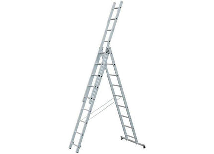 Zarges Light Trade Combination Ladder 3-Part 3 x 9 Rungs Zarges - RockBottom Northampton