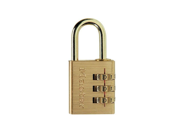 Master Lock Brass Finish 30mm 3-Digit Combination Padlock Master Lock - RockBottom Northampton