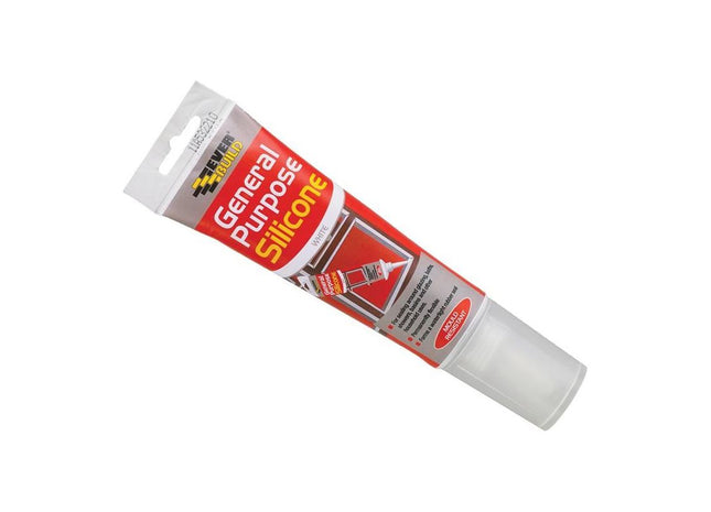 Everbuild Sika General Purpose Easi Squeeze Silicone Sealant Clear 80ml Everbuild Sika - RockBottom Northamptin